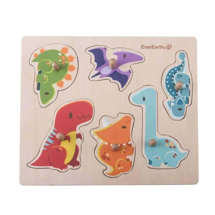 Everearth Peg Puzzle - Dinosaur - Hello Charlie