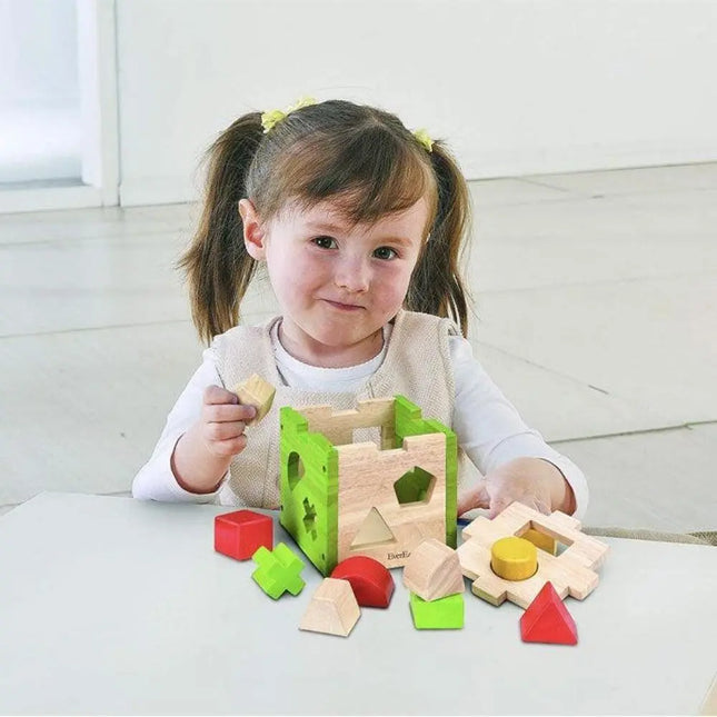 Everearth Shape Sorter Box-Everearth-Hello Charlie