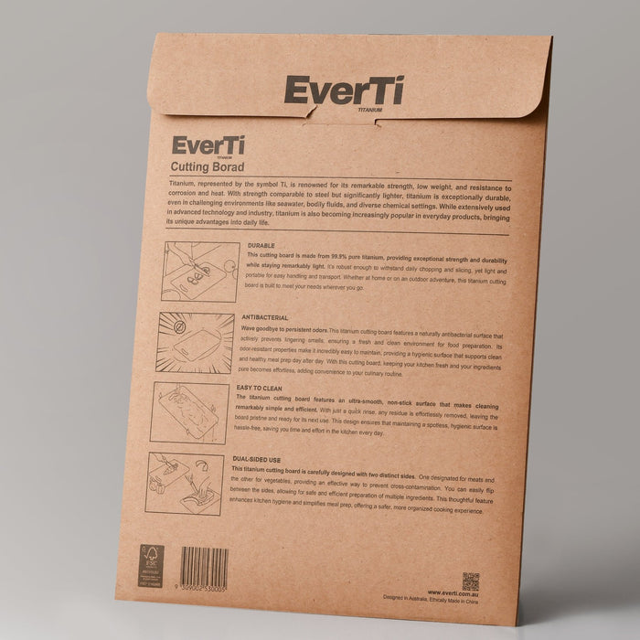 EverTI  Pure Titanium Cutting Board