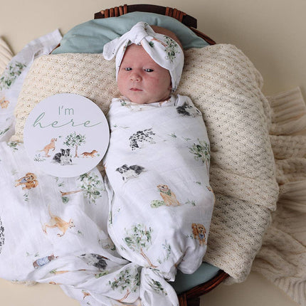 Snuggle Hunny Dog Park Organic Muslin Wrap