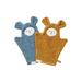 Fabelab Bathing Mitts Bear - 2 pack - Blue Spruce Mix-Hello-Charlie