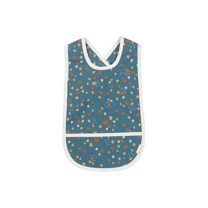 Fabelab Cross Back Organic Cotton Bib - Cobblestone-Hello-Charlie