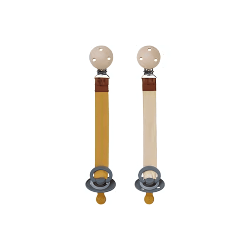 Fabelab Dummy Strap Ochre Mix - 2 pack - Hello Charlie