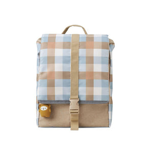 Fabelab Eco Friendly Backpack - Cottage Blue Checks-Hello-Charlie