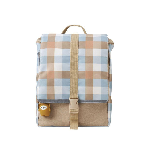 Fabelab Eco Friendly Backpack - Cottage Blue Checks-Fabelab-Hello Charlie