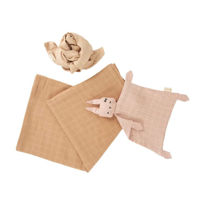 Fabelab Newborn Baby Gift Box - Wheat Mix-Hello-Charlie