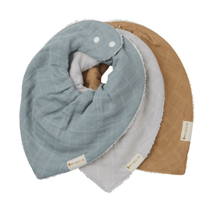 Fabelab Organic Cotton Bandana Bib - Galaxy - 3 Pack - Hello Charlie