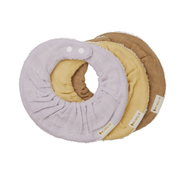 Fabelab Organic Cotton Ruffled Bib - 3 Pack-Fabelab-Star Dust-Hello Charlie
