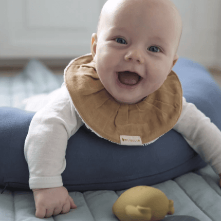 Fabelab Organic Cotton Ruffled Bib - 3 Pack-Fabelab-Galaxy-Hello Charlie