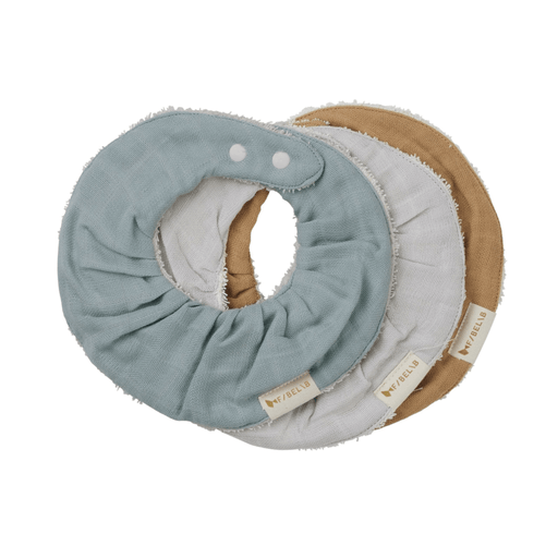 Fabelab Organic Cotton Ruffled Bib - 3 Pack-Fabelab-Galaxy-Hello Charlie