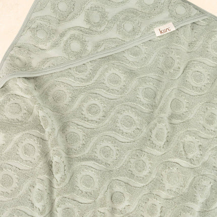Kiin Baby Hooded Beach Towel: Sage