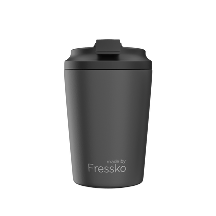 Fressko Bino Ceramic Reusable Coffee Cup – 8oz/227ml-made by Freesko-Coal-Hello Charlie