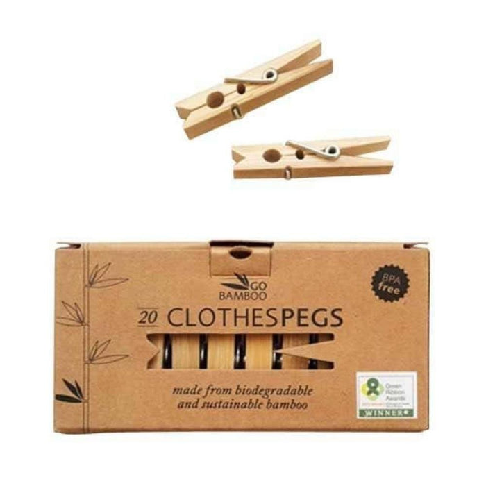 Go Bamboo Clothes Pegs - Hello Charlie