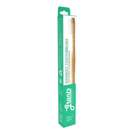 Grant's Adult Bamboo Toothbrush-Grant's of Australia-Soft-Hello Charlie