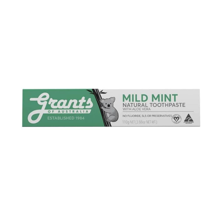 Grant's Toothpaste - Mild Mint - Hello Charlie