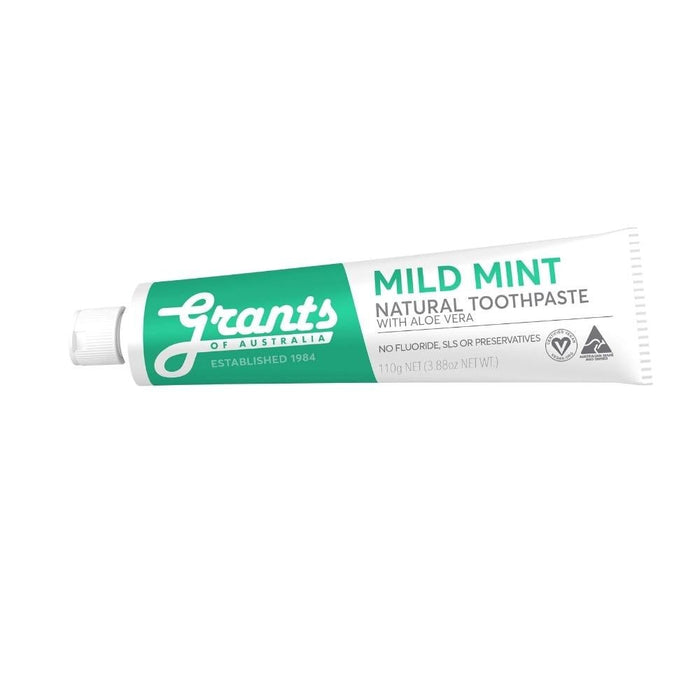 Grant's Toothpaste - Mild Mint - Hello Charlie