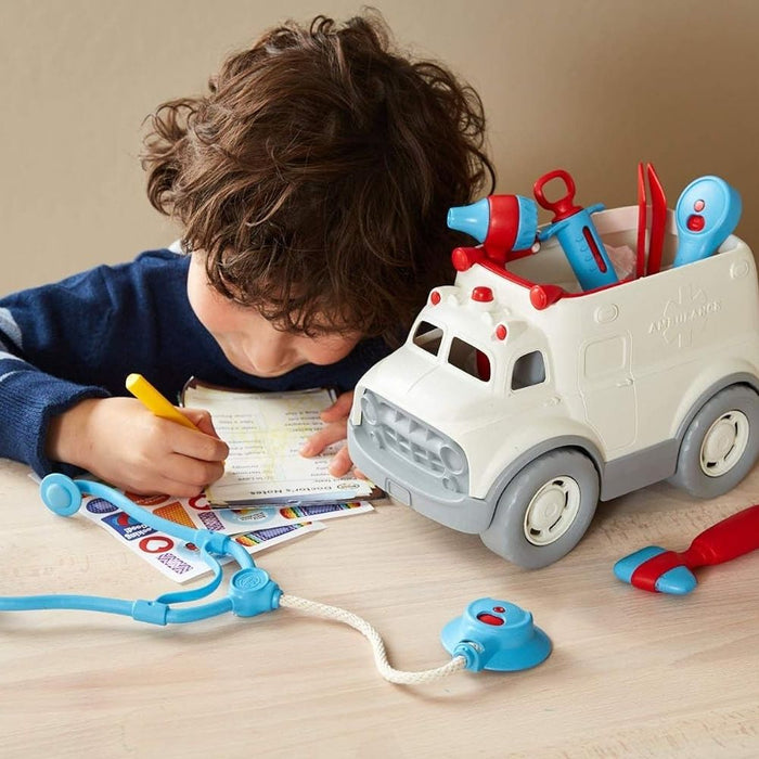 Green Toys Ambulance and Doctor Play Set--Hello-Charlie