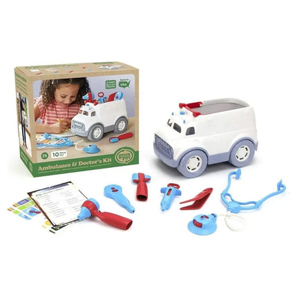 Green Toys Ambulance and Doctor Play Set-Green Toys-Hello Charlie