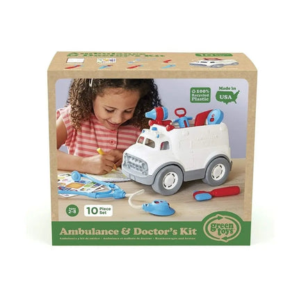 Green Toys Ambulance and Doctor Play Set-Green Toys-Hello Charlie
