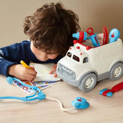 Green Toys Ambulance and Doctor Play Set-Green Toys-Hello Charlie