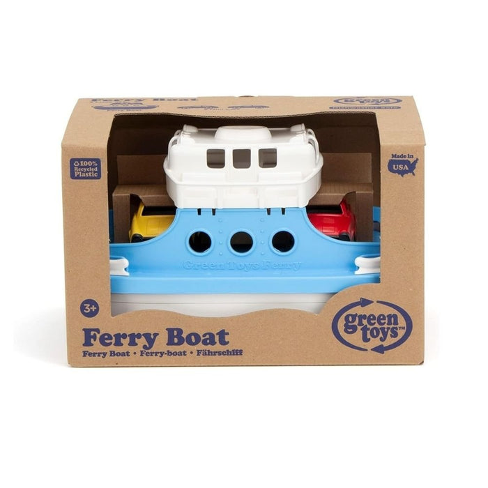 Green Toys Ferry Boat Toy with 2 Small Toy Cars - Hello Charlie