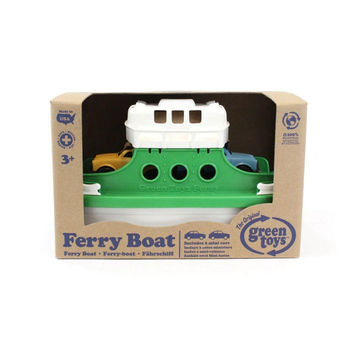 Green Toys Ferry Boat Toy with 2 Small Toy Cars - Hello Charlie