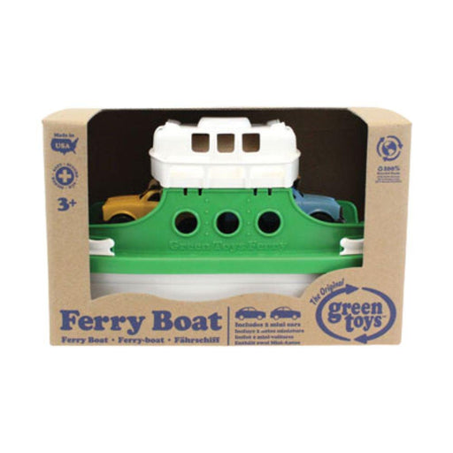 Green Toys Ferry Boat Toy with 2 Small Toy Cars - Hello Charlie