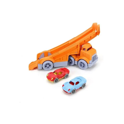 Green Toys Racing Play Truck with 2 Racers-Green Toys-Hello Charlie