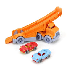 Green Toys Racing Play Truck with 2 Racers-Green Toys-Hello Charlie