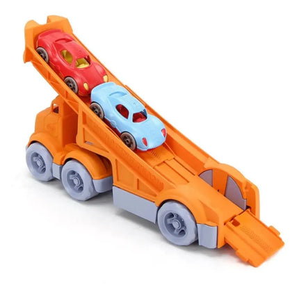 Green Toys Racing Play Truck with 2 Racers-Green Toys-Hello Charlie