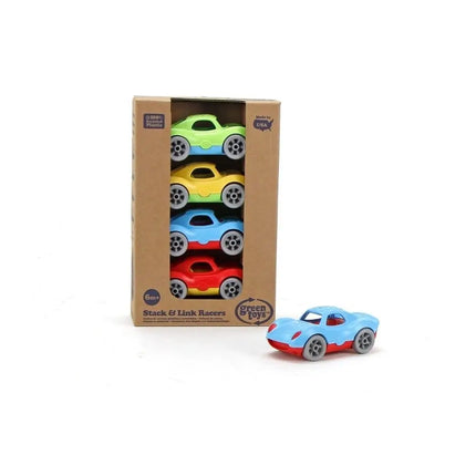 Green Toys Stack & Link Racers - Car Toy Set-Green Toys-Hello Charlie
