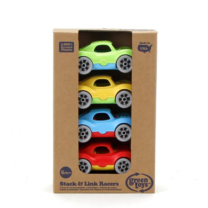 Green Toys Stack & Link Racers - Car Toy Set - Hello Charlie