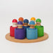 Grimm's 7 Friends in Bowls - Stacking & Colour Sorting Toy--Hello-Charlie