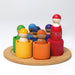 Grimm's 7 Friends in Bowls - Stacking & Colour Sorting Toy - Hello Charlie