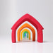 Grimm's Colourful House Stacking Toy--Hello-Charlie