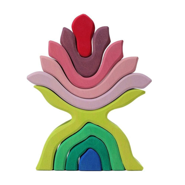 Grimm's Flower Stacking Toy-Grimm's-Hello Charlie