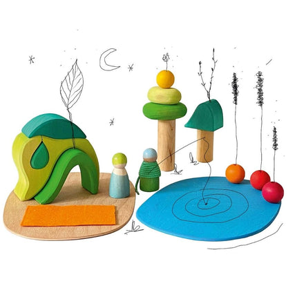 Grimm's Small World Kids Playset - in the Woods-Grimm's-Hello Charlie