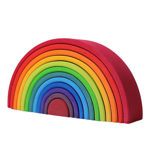 Grimm's Wooden Rainbow Stacking Toy - Large - Hello Charlie