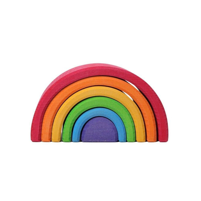 Grimm's Wooden Rainbow Stacking Toy - Medium-Grimm's-Hello Charlie