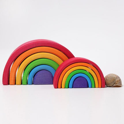 Grimm's Wooden Rainbow Stacking Toy - Medium-Grimm's-Hello Charlie