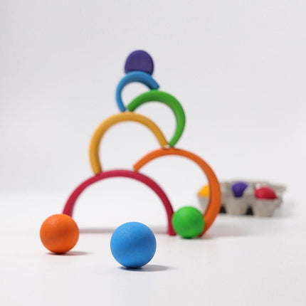 Grimm's Wooden Rainbow Stacking Toy - Medium-Grimm's-Hello Charlie