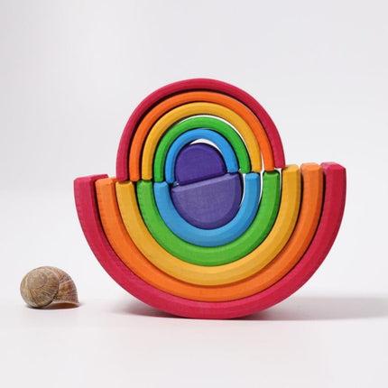 Grimm's Wooden Rainbow Stacking Toy - Medium-Grimm's-Hello Charlie