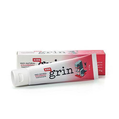 Grin Kids Natural Toothpaste - Strawberry - Hello Charlie