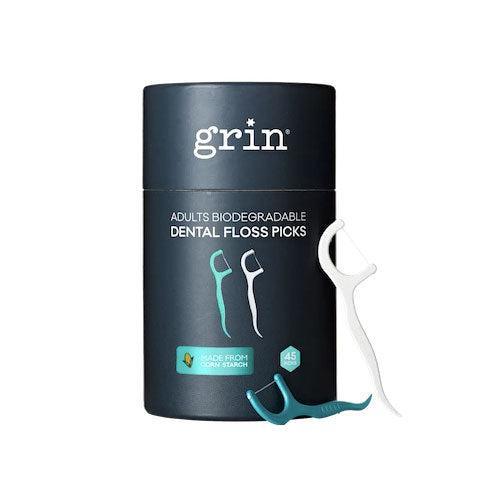 Grin Natural Adults Biodegradable Dental Floss Picks - Hello Charlie