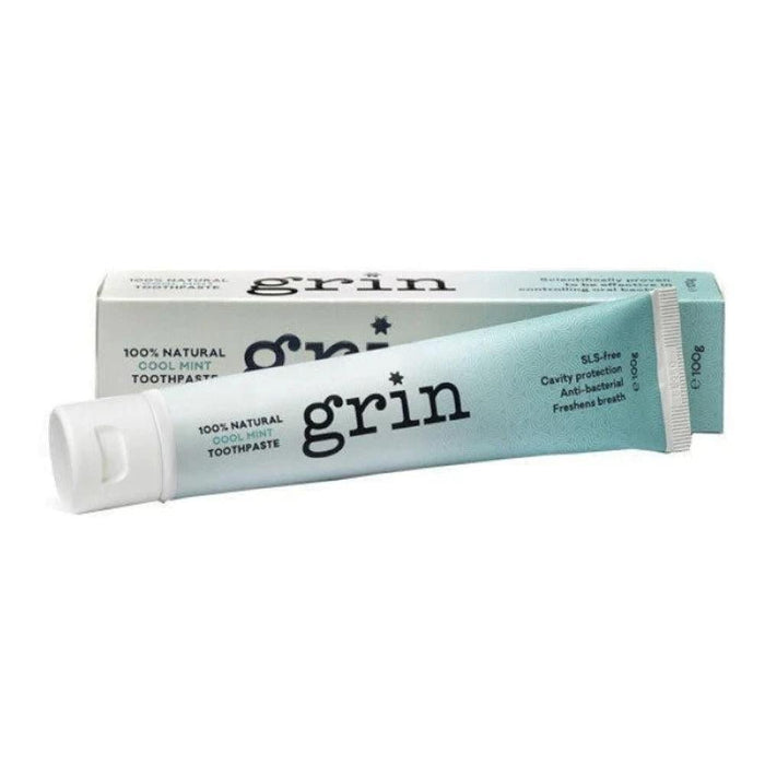 Grin Natural Toothpaste - Cool Mint - Hello Charlie