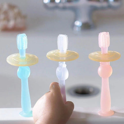 Haakaa 360 Silicone Toothbrush-Haakaa-Clear-Hello Charlie