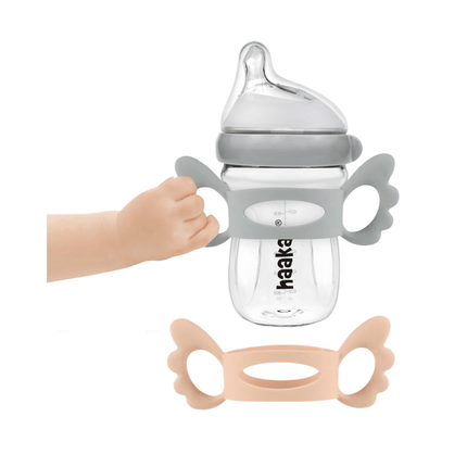 Haakaa Angel Wings Glass Feeding Bottle Handle-Haakaa-Grey-Hello Charlie