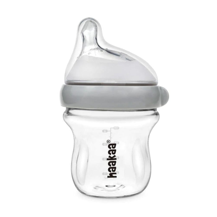 Haakaa Gen 3 Glass Baby Bottle - Grey--Hello-Charlie