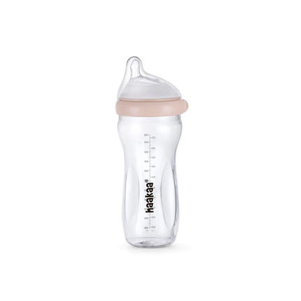 Haakaa Gen 3 Glass Baby Bottle - Peach-Haakaa-120ml-Hello Charlie
