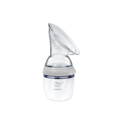 Haakaa Gen 3 Silicone Pump & Bottle Set - Grey-Haakaa-Hello Charlie